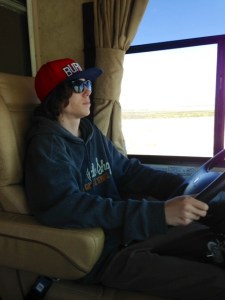 Dylan driving today...